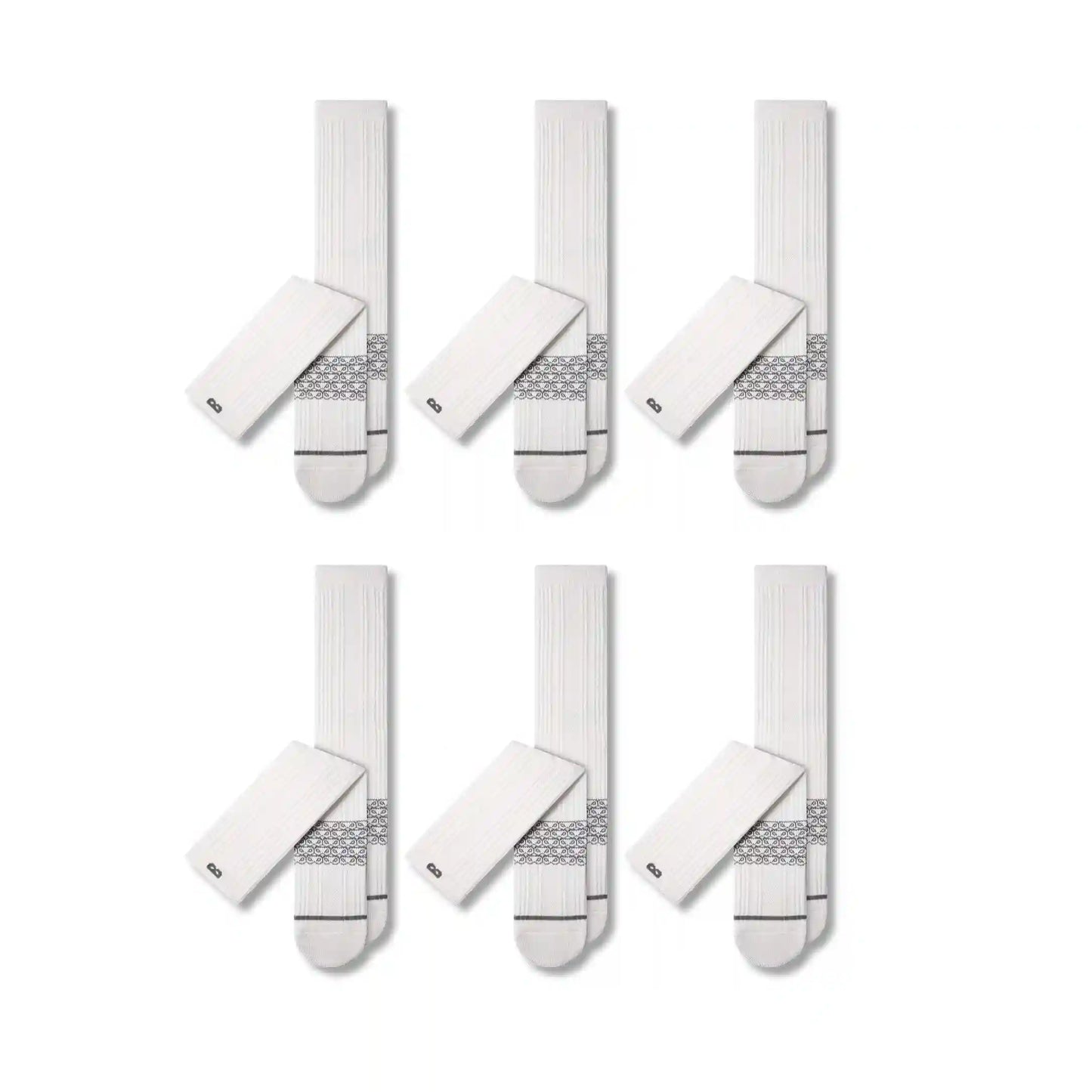 4-Way Stretch Cushion Crew (6-Pack)