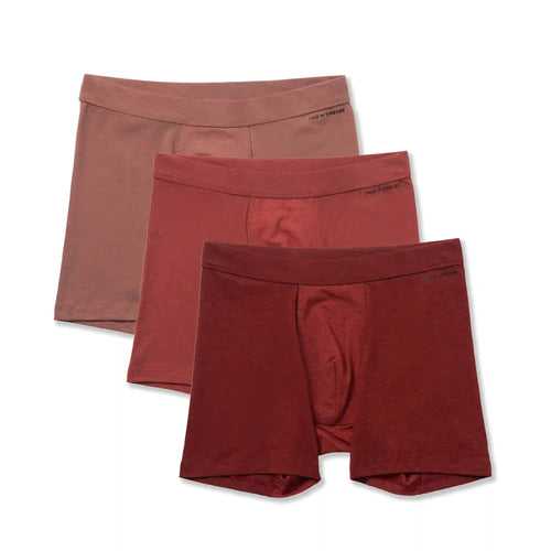 Quick Dry Action Blend Cotton Boxer Briefs (3-Pack)