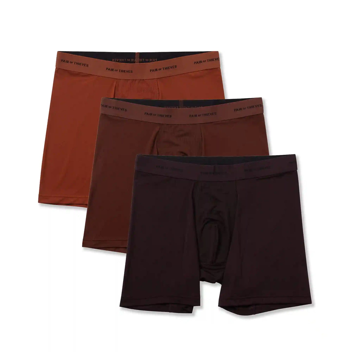 Quick Dry Action Blend Boxer Briefs (3-Pack)