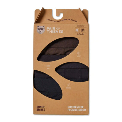 Rayon Made From Bamboo Boxer Briefs (3-Pack)