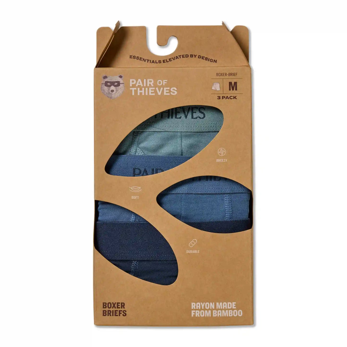 Rayon Made From Bamboo Boxer Briefs (3-Pack)