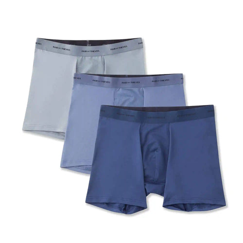 Quick Dry Action Blend Boxer Briefs (3-Pack)
