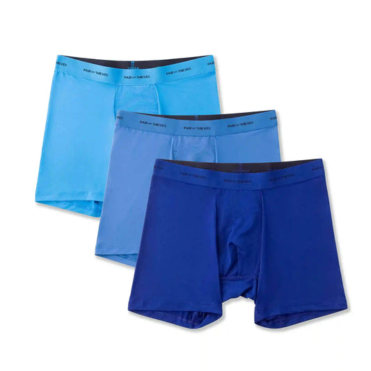 Quick Dry Action Blend Boxer Briefs (3-Pack)