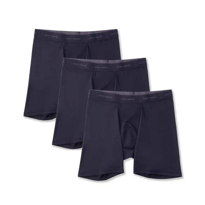Quick Dry Action Blend Long Boxer Briefs (3-Pack)
