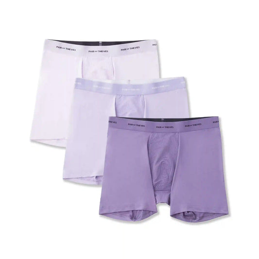 Quick Dry Action Blend Boxer Briefs (3-Pack)