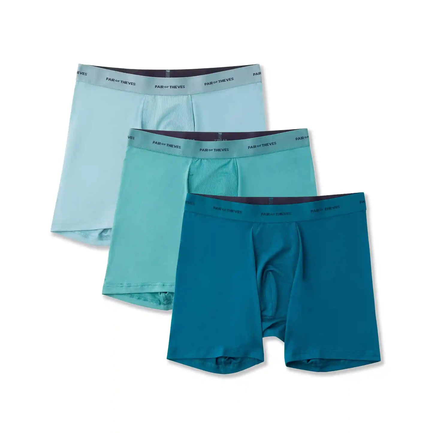 Quick Dry Action Blend Boxer Briefs (3-Pack)