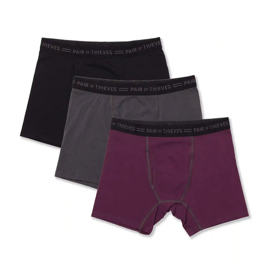 4-Way Stretch Every Day Kit Cotton Stretch Boxer Briefs (3-Pack)